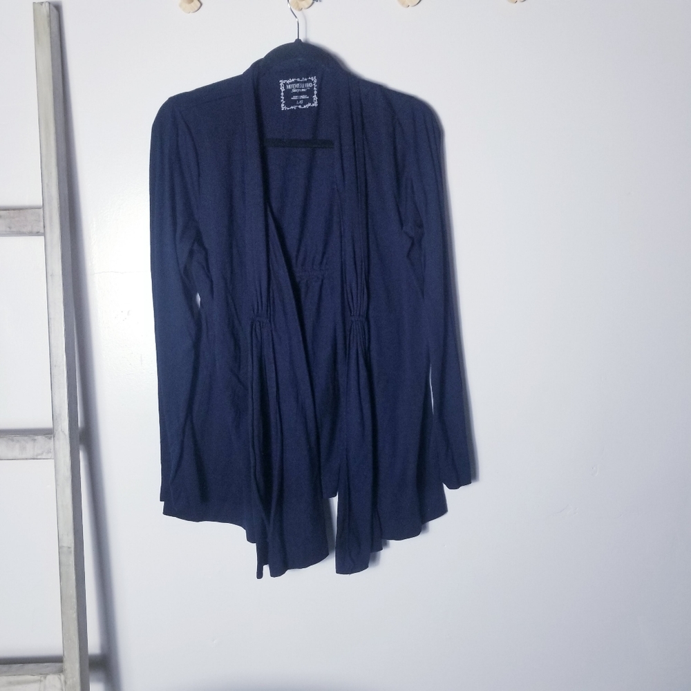 MOTHERHOOD SLEEPWEAR NAVY BLUE CARDIGAN ROBE SIZE LARGE